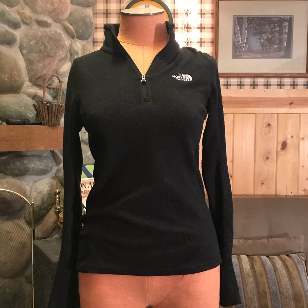 Black North Face 3/4 Zip-Up